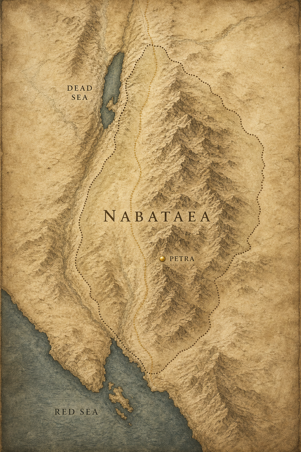 Map: Nabataea · c. 50 AD